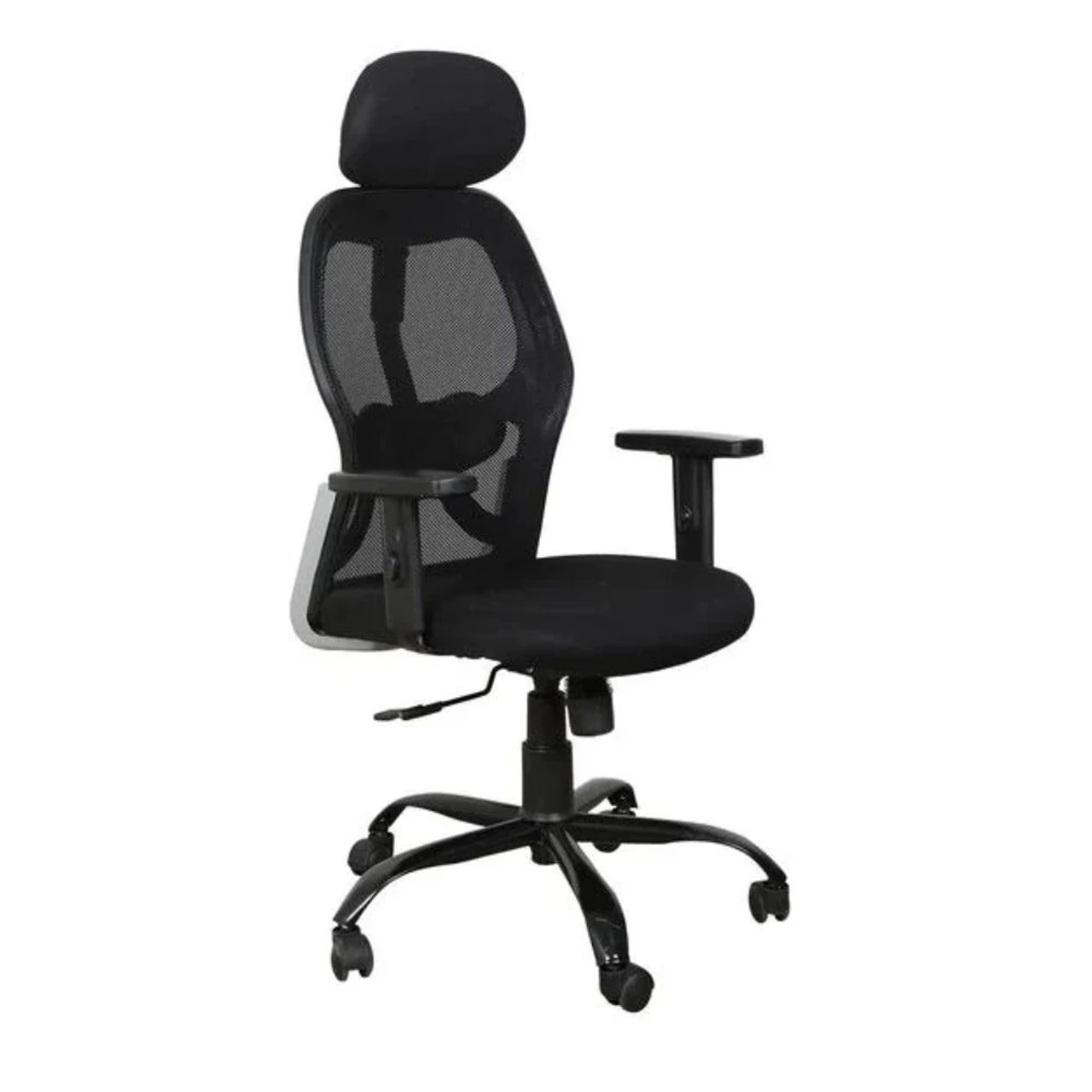 Hidenchic Ergonomic High Back Office Chair with Adjustable Arms and Tilt Mechanism - Black