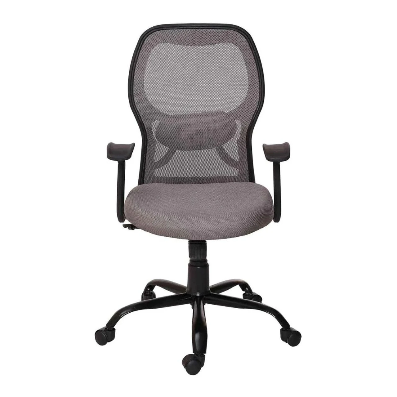 Hidenchic Schuller Medium Back Ergonomic Chair Adjustable Arm Grey