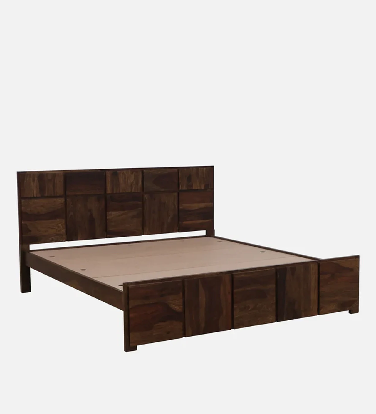 Hidenchic Plazo Sheesham Wood King Size Bed In Provincial Teak Finish