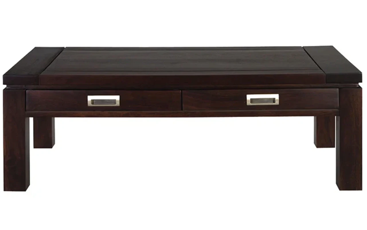 Hidenchic Dublin - Solid Wood Coffee Table In Walnut Polish Finish