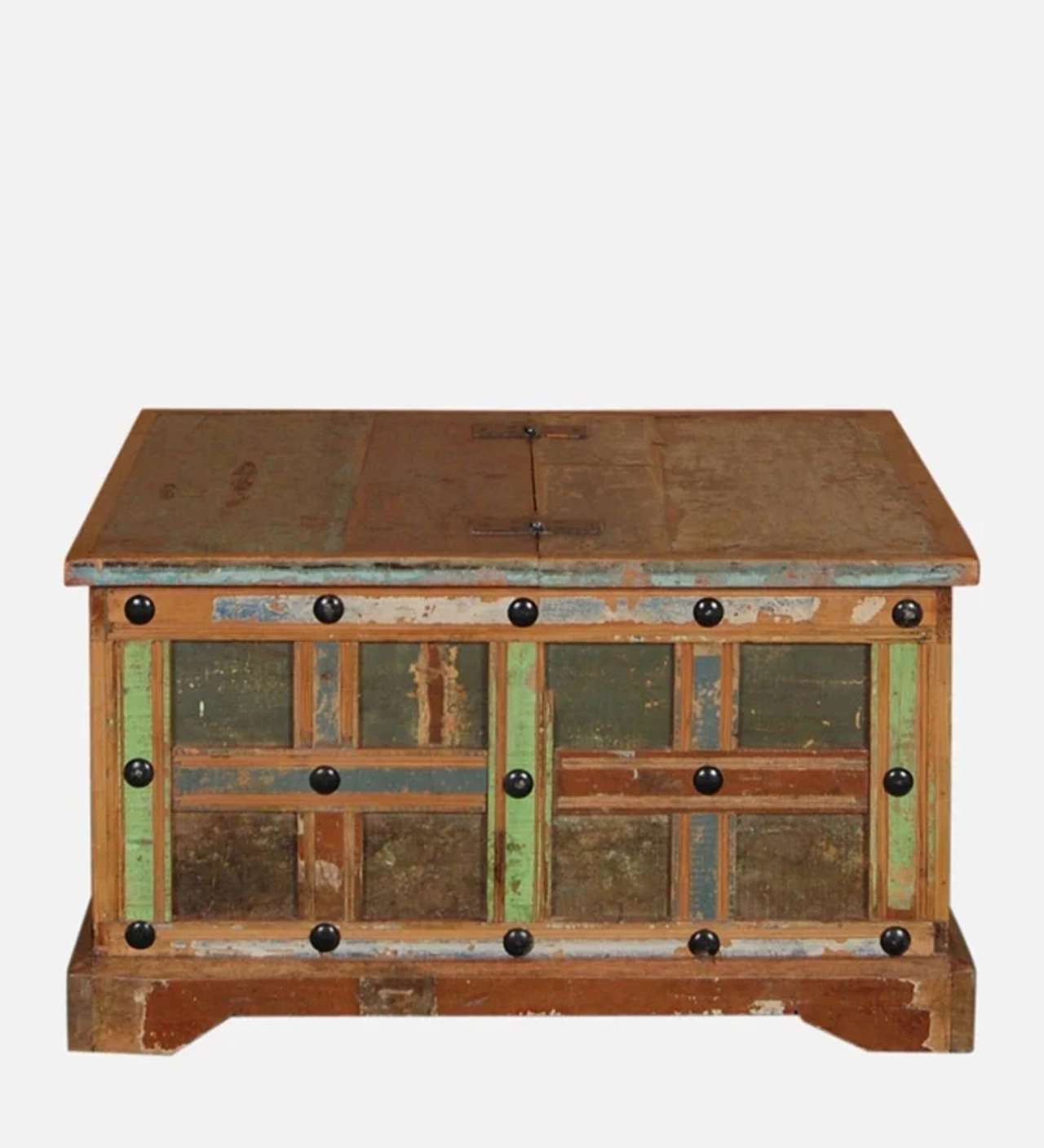 Hidenchic - Reclaimed Solid Wood Trunk In Distress Paint Finish