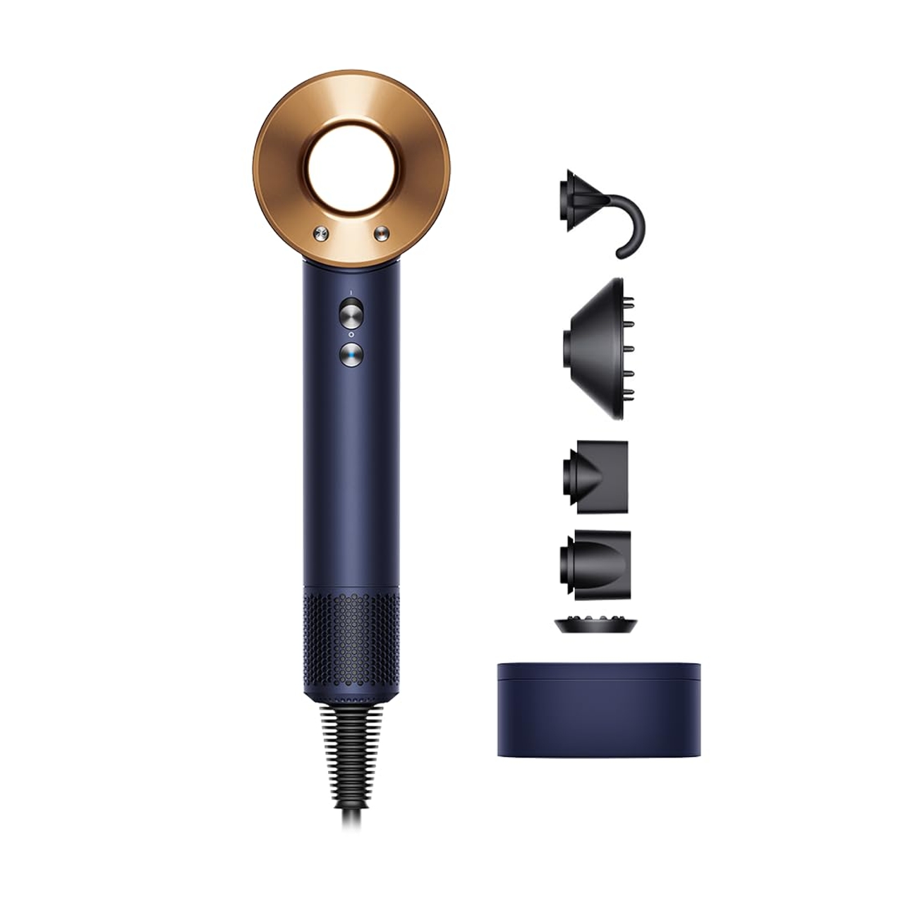 Dyson Supersonic Hair Dryer with 4 Heat Settings and Cool Shot (Air Multiplier Technology, Prussian Blue and Rich Copper)