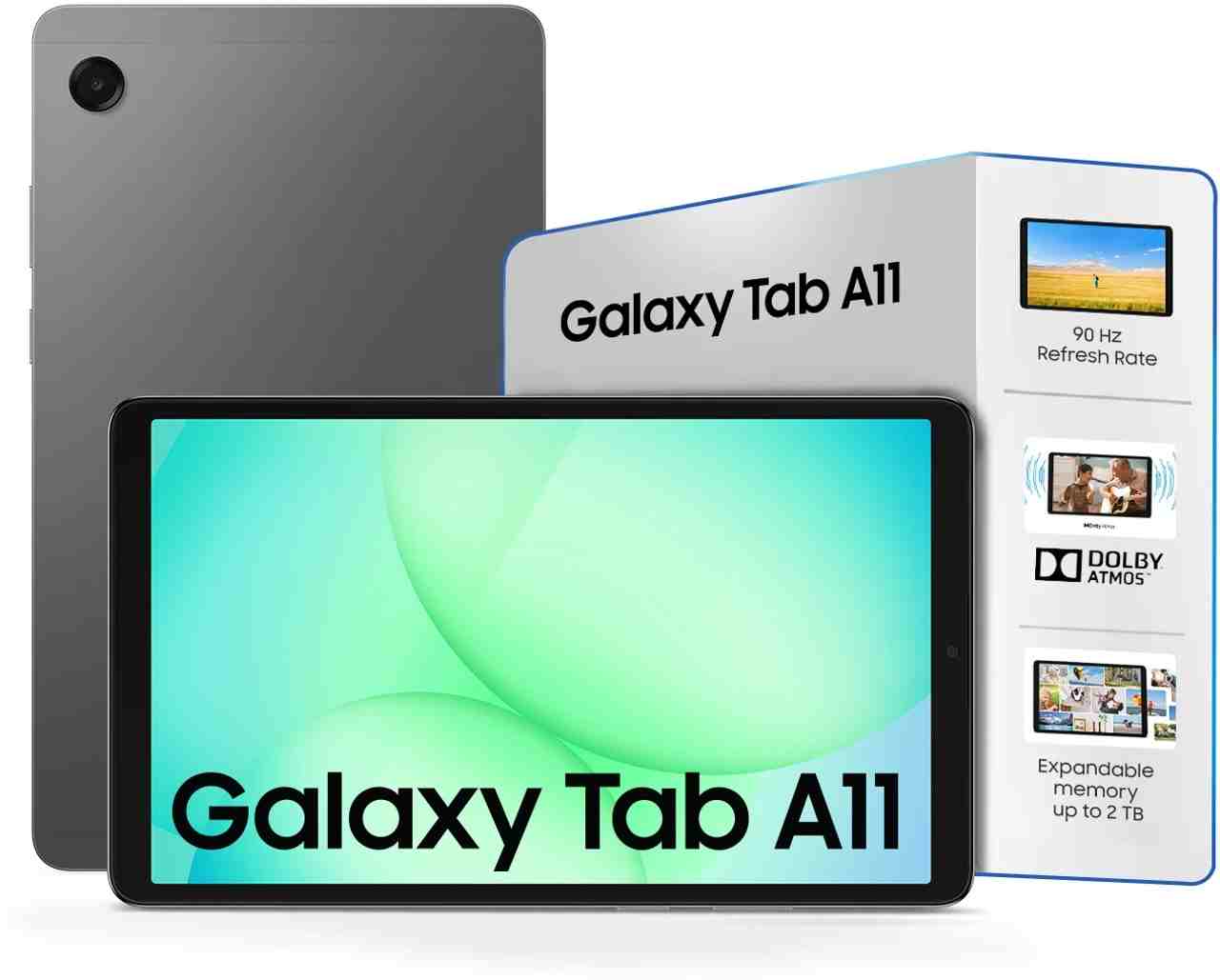 Samsung Galaxy Tab A11 8.7 inch with Wi-Fi+4G Gaming MediaTek Helio G99 Tablet, 4 GB RAM, 64 GB ROM - Gray