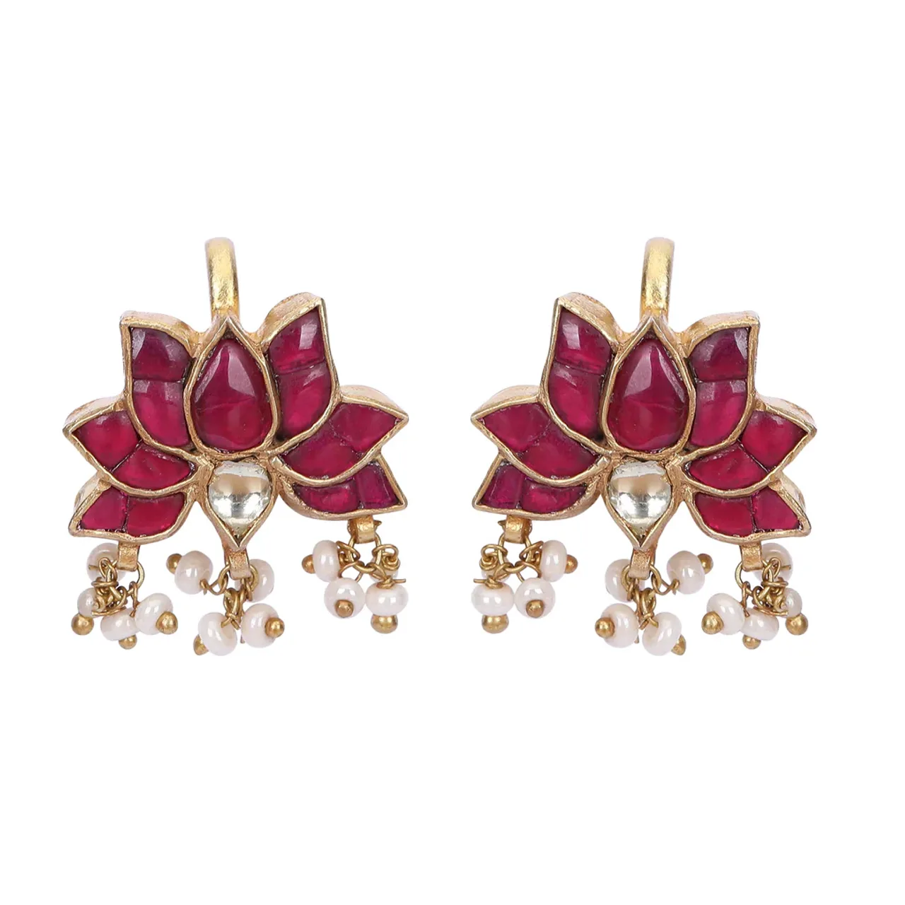 Art Karat 22k Gold Plated Kamal Earcuff