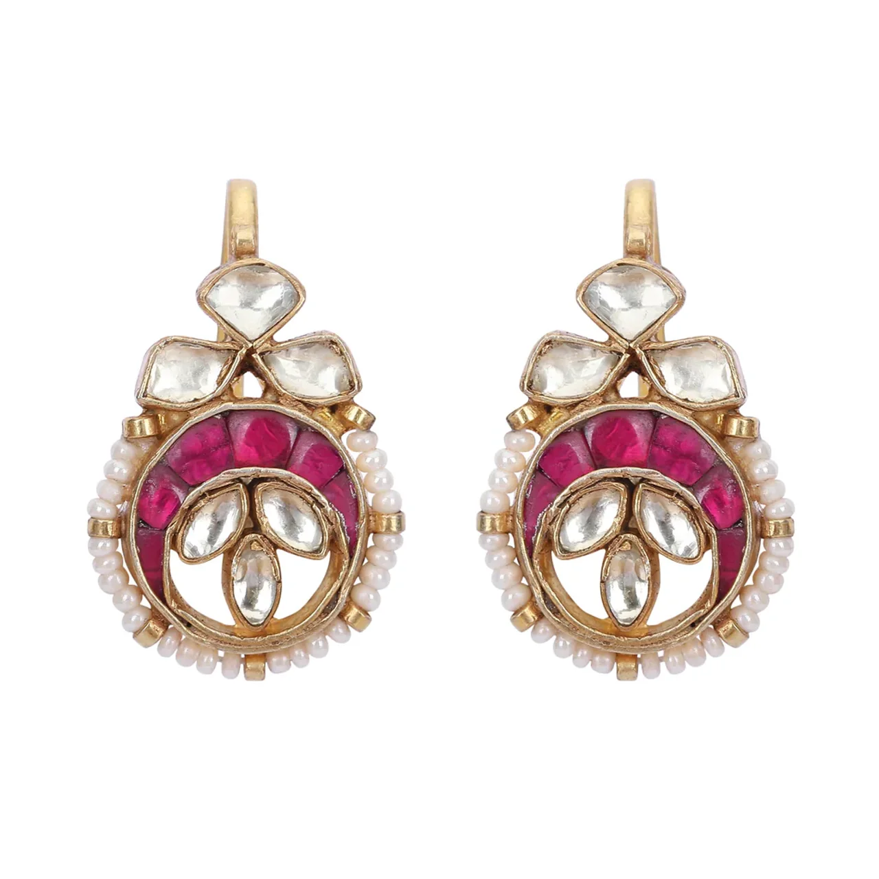 Art Karat 22k Gold Plated Chand Earcuff