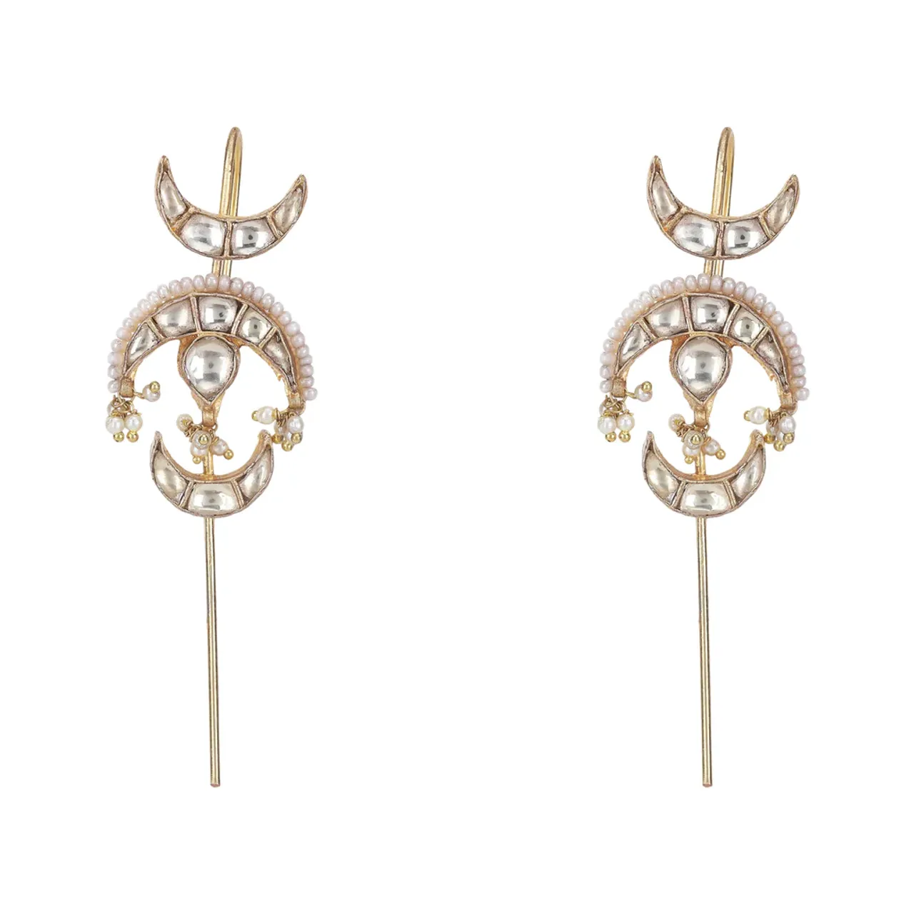 Art Karat Esha 22k Gold Plated Earpin