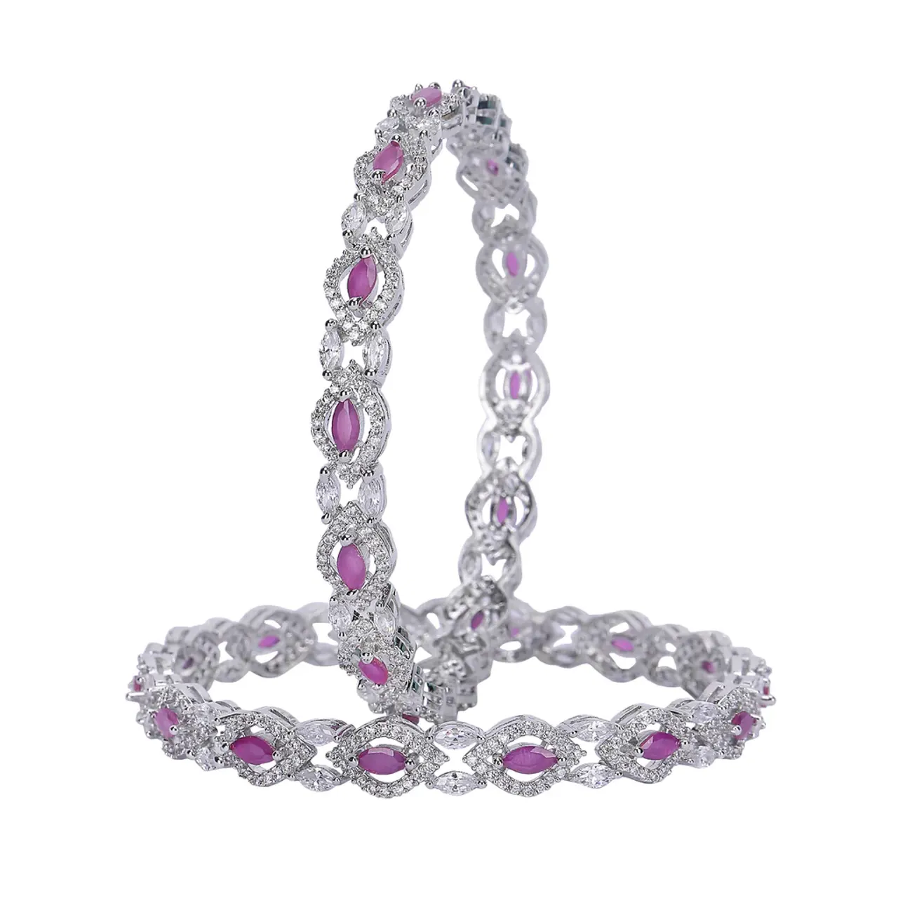 Art Karat 22k Gold Plated Ziya Blossom Bangle