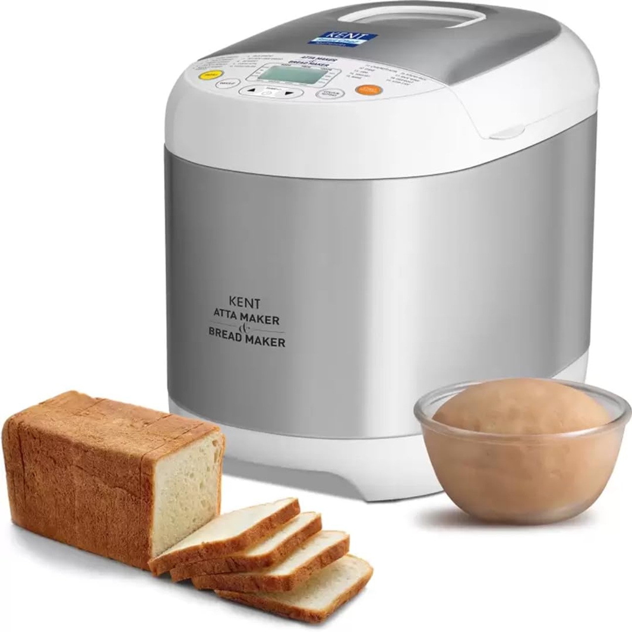 Kent Bread Maker 16010, Fully Automatic, 19 Pre-set Menu, 550W, Steel Grey