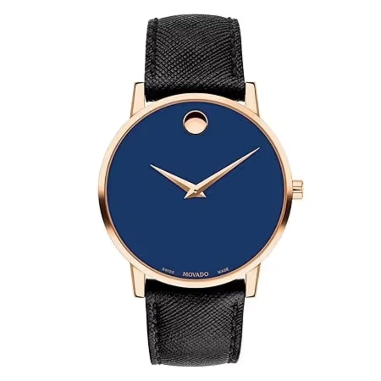 Movado Museum Classic Analog Blue Dial Mens Watch - 607266