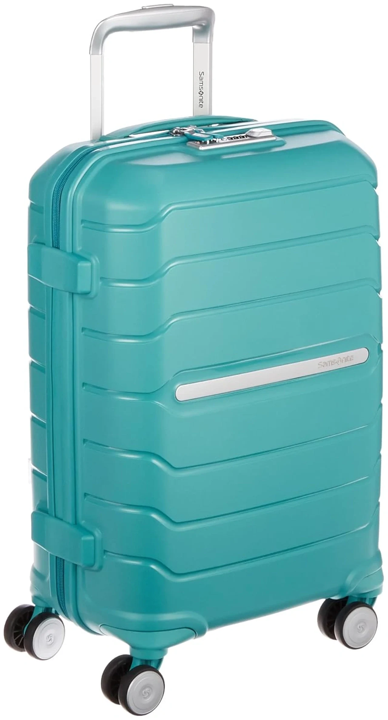 Samsonite Octolite Hardsided Cabin Luggage 55cm Aqua Blue Trolley Bag