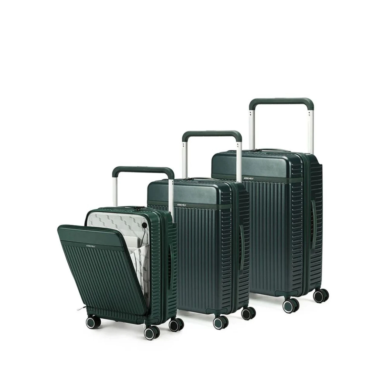 Assembly Rover Pro Combo Trolley Bags Set of 3 Polycarbonate 20"/24"/28" Green