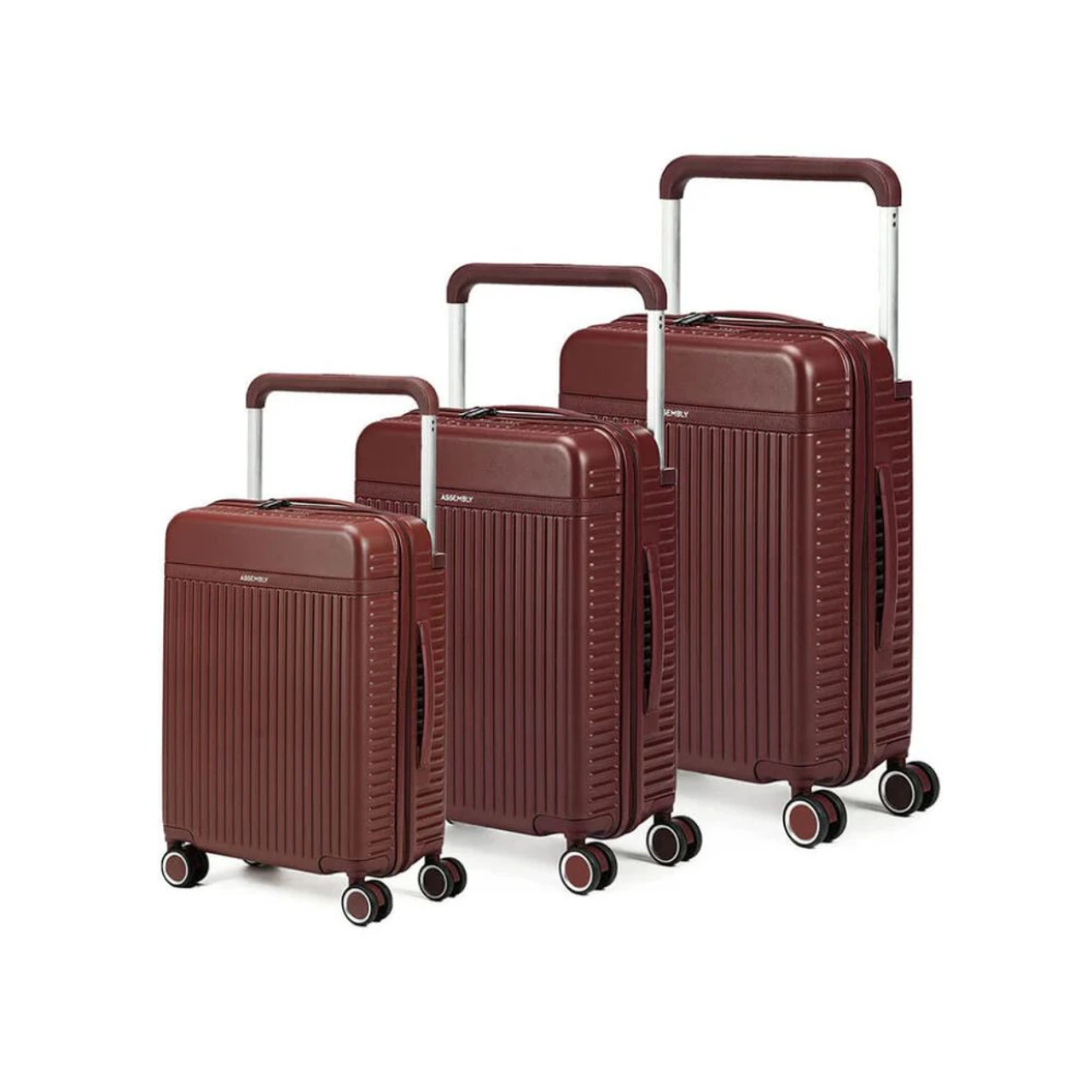 Assembly Rover Combo Wine Trolley Bags Set of 3 - Polycarbonate Shell, 360° Wheels, 20"/24"/28"