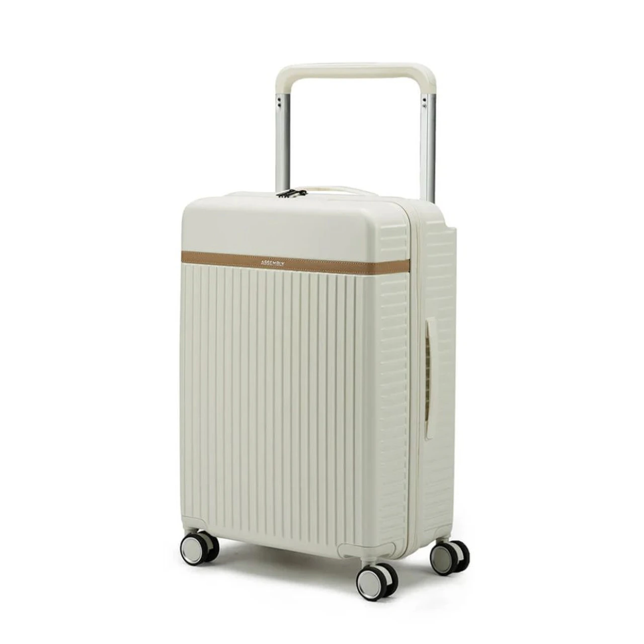 Assembly Rover Moon White Large Hard Luggage 24-Inch 62L Polycarbonate Trolley Bag