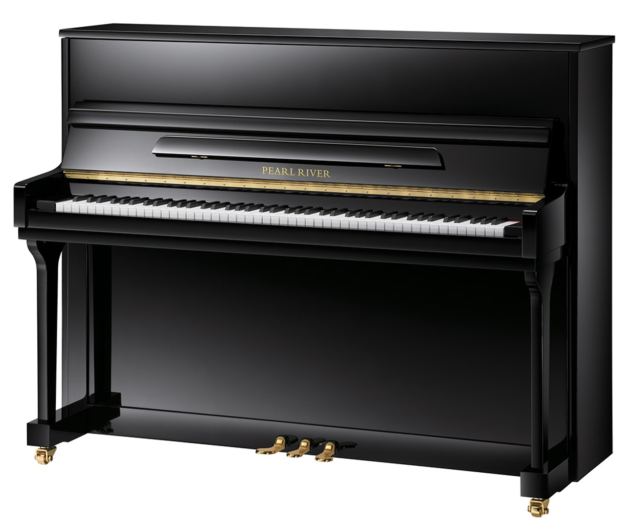 Pearl River Upright Piano UP115M5 - Black (With Bench)