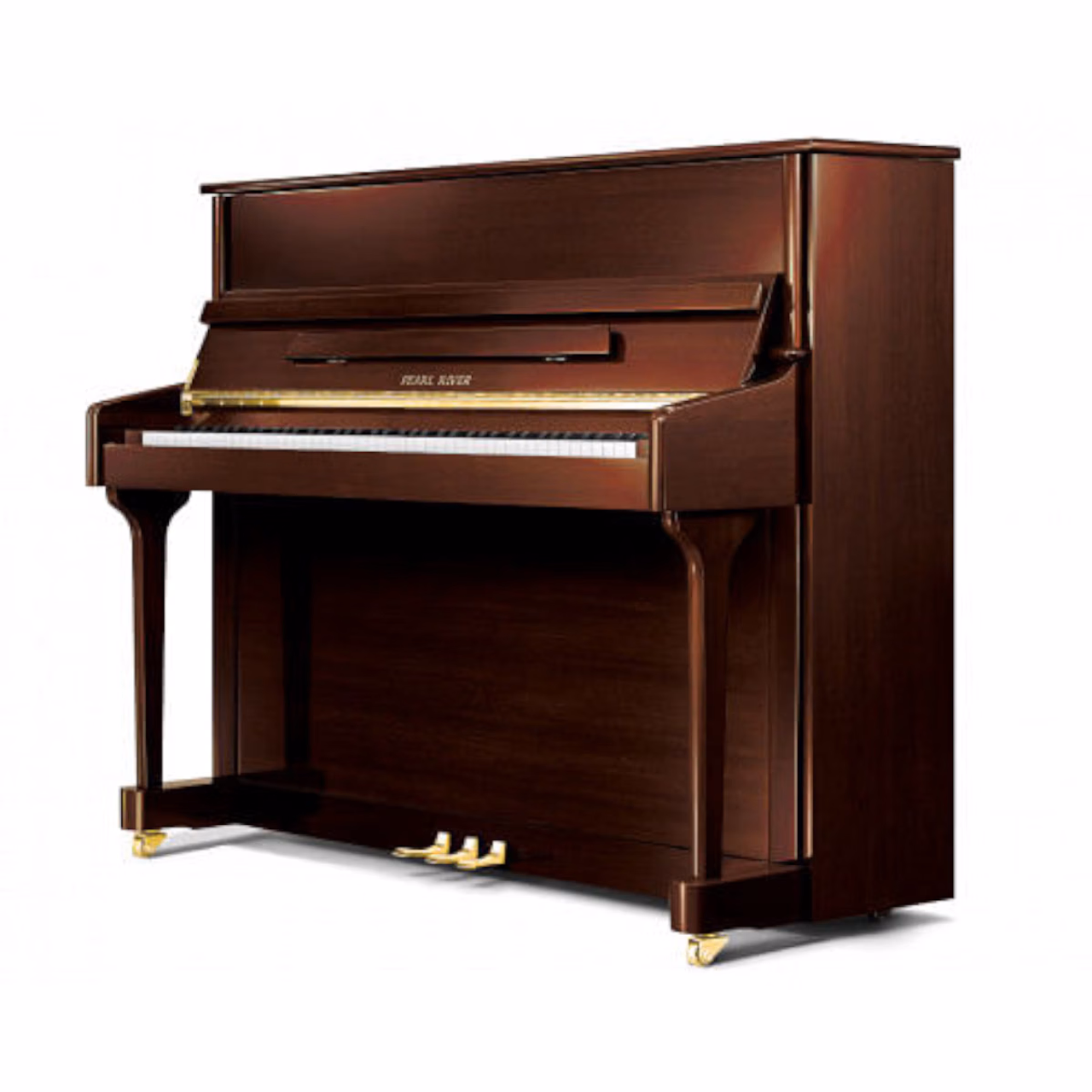 Pearl River Upright Piano AEU118 - Dark Walnut (With Bench)