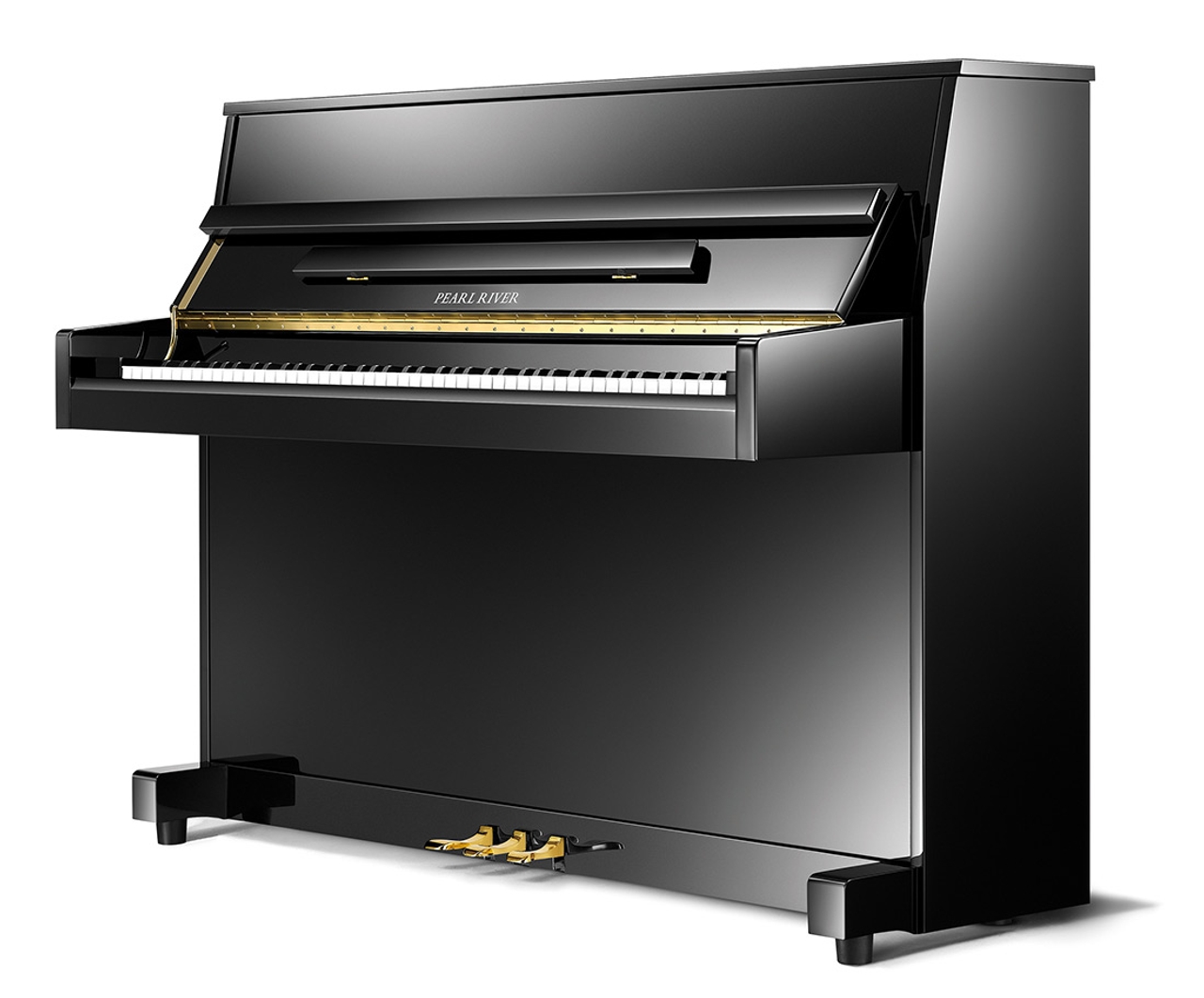 Pearl River Upright Piano UP109D - Black (With Bench)
