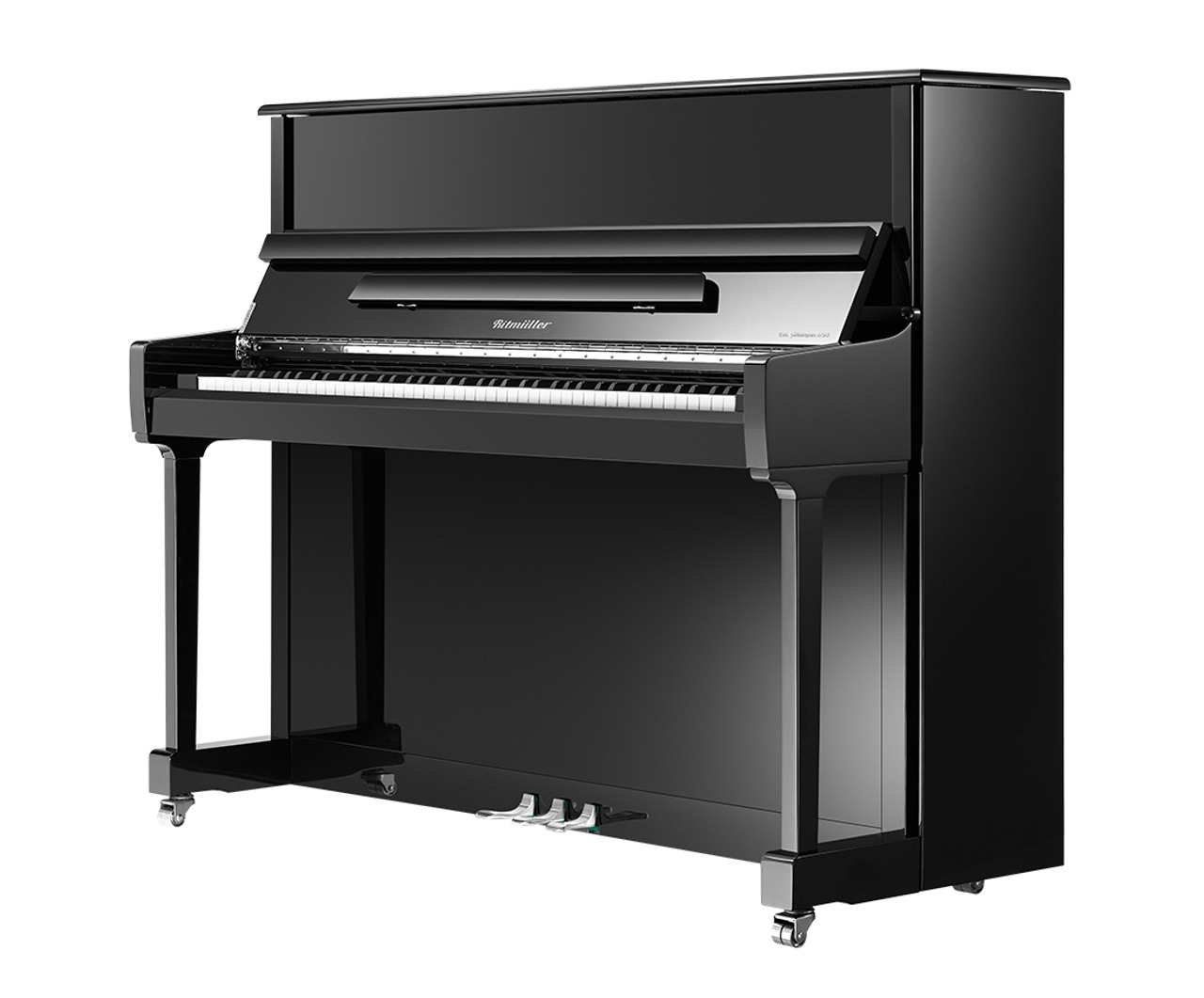 Ritmuller Upright Piano RS120 - Black (With Bench)