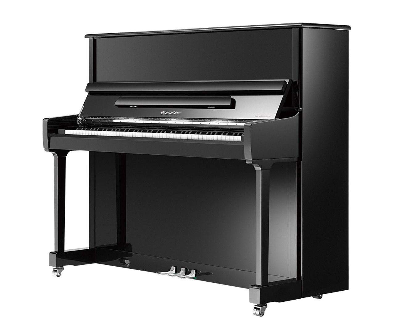 Ritmuller Upright Piano RS125 - Black (With Bench)