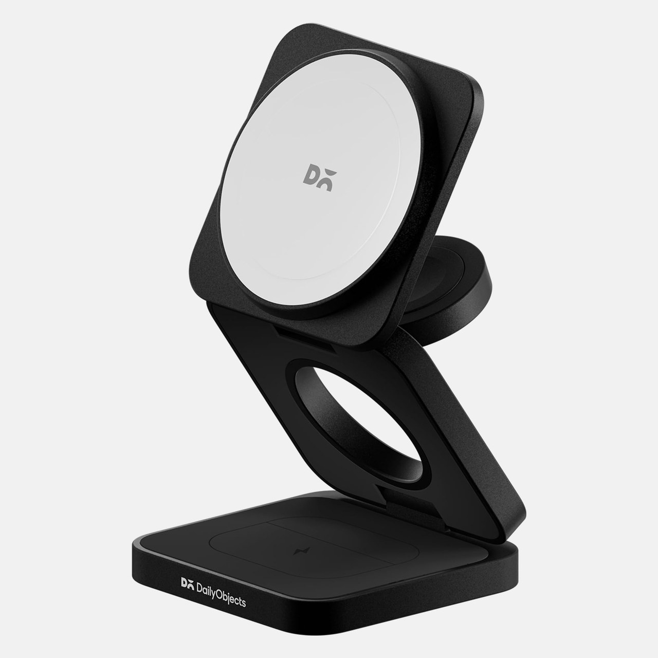 Surge Foldaway 3-in-1 Qi2.2-Certified MagSafe-Compatible Wireless Charger - Dark Black
