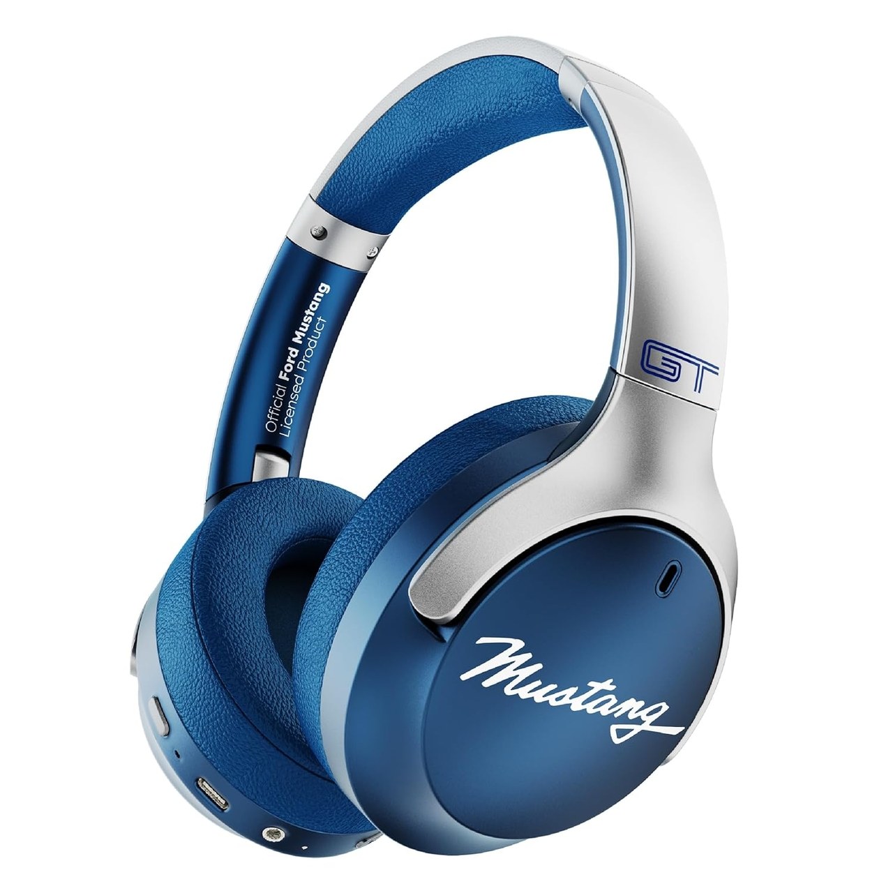 X Mustang Q Over Ear Bluetooth Headphones 70H Playtime, 40mm Bass Drivers - Q Mustang