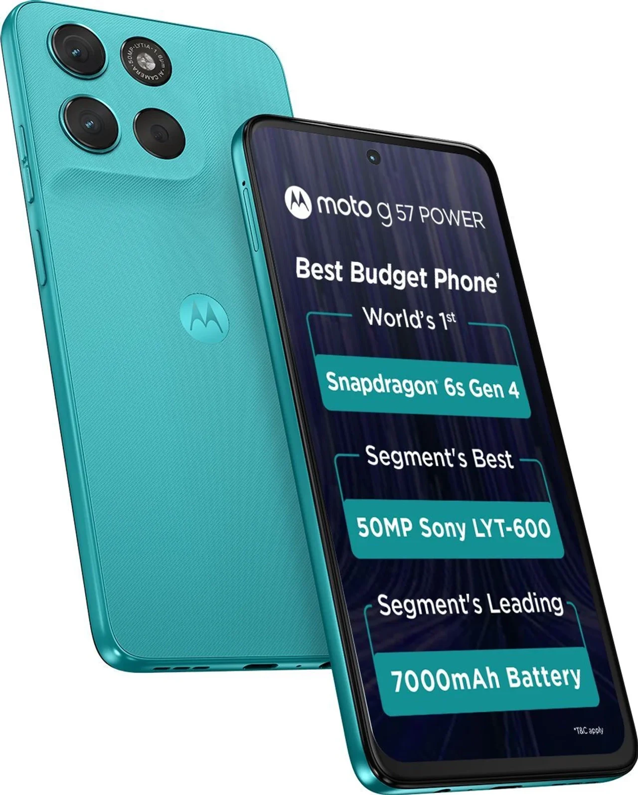 Motorola G57 Power 5G Snapdragon (Pantone Fluidity, 8 GB RAM, 128 GB)