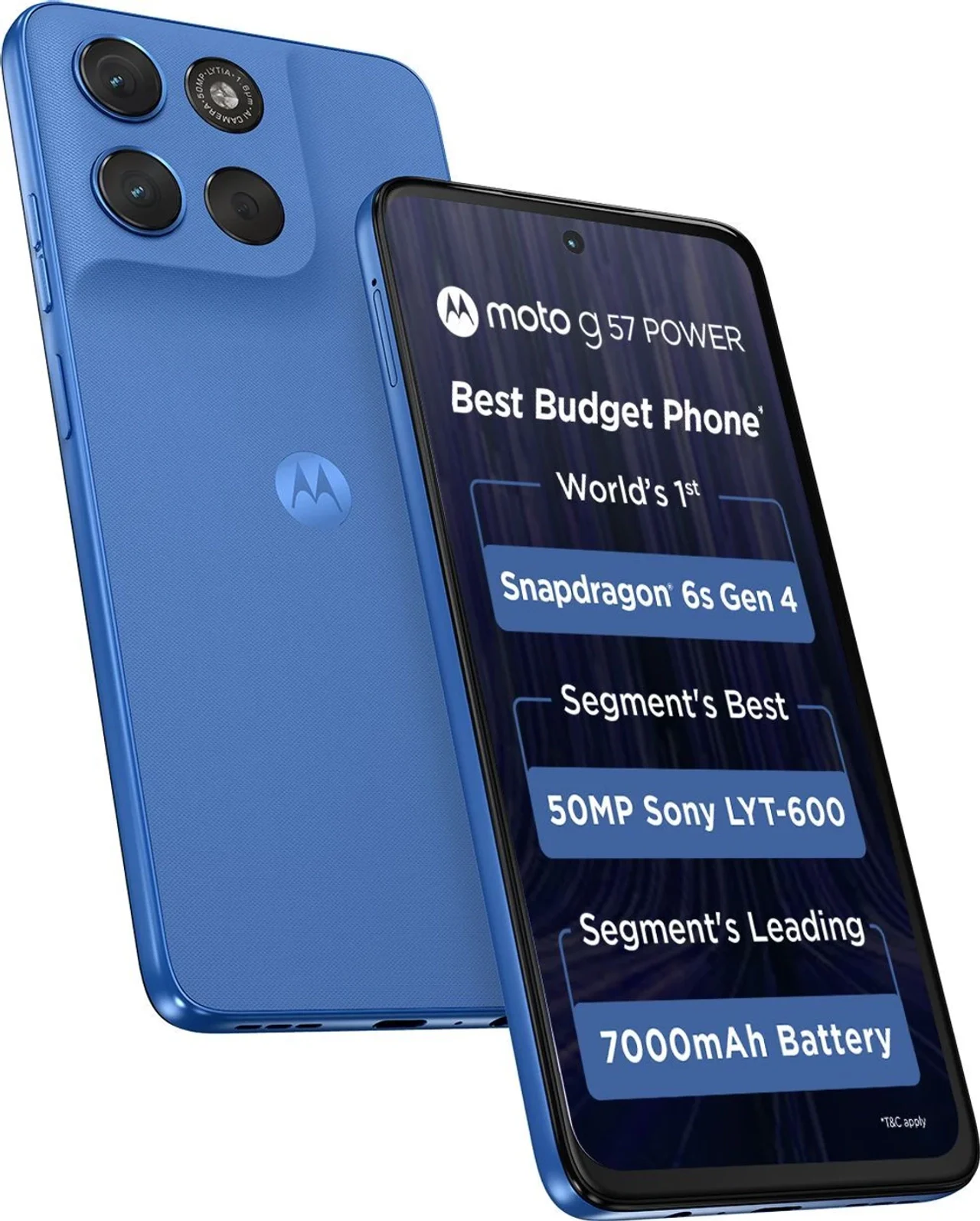 Motorola G57 Power 5G Snapdragon (Pantone Regatta, 8 GB RAM, 128 GB)