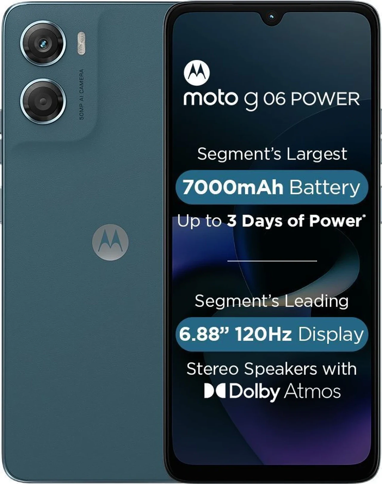 Motorola G06 Power (Pantone Tapestry, 4 GB RAM, 64 GB)