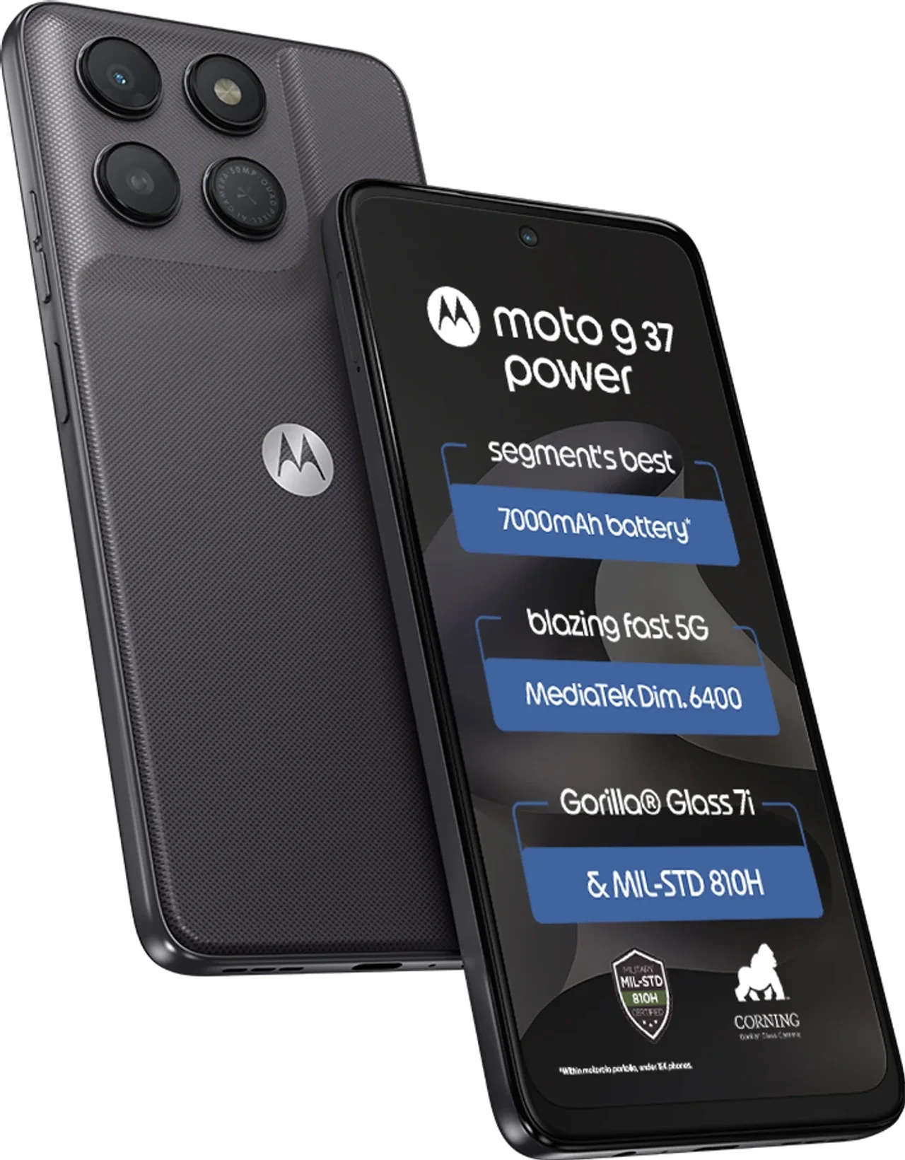 Motorola G37 Power (Pantone Impenetrable, 4 GB RAM, 128 GB)