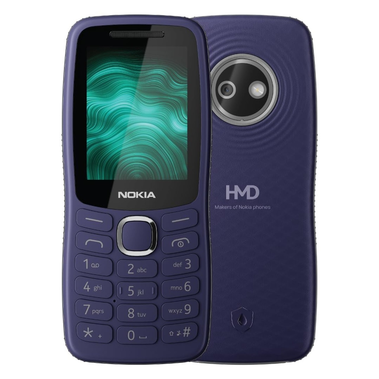 123 Shield 2G Keypad Feature Phone Water Resistant Purple