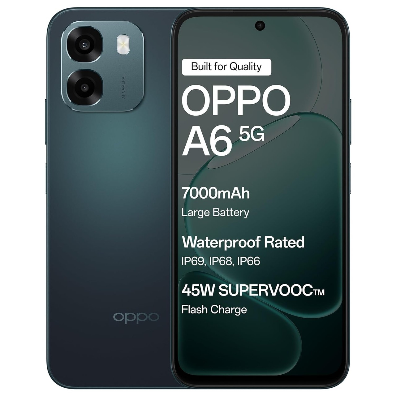 Oppo A6 5G (Sapphire Blue, 6GB RAM,256GB Storage)