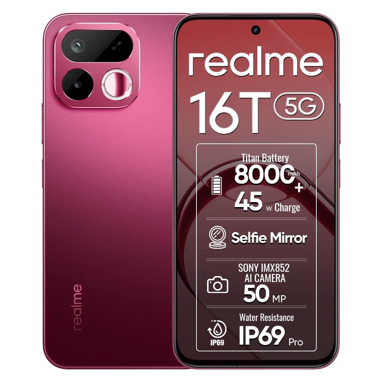 Realme 16T 5G 8GB/128GB Starlight Red