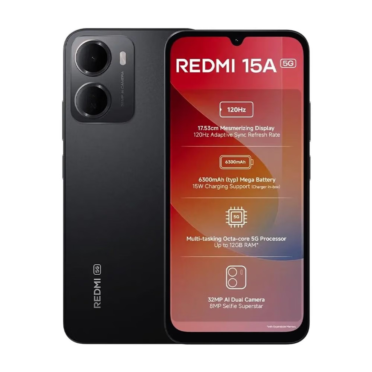 Redmi 15A 5G 4GB/64GB Ace Black