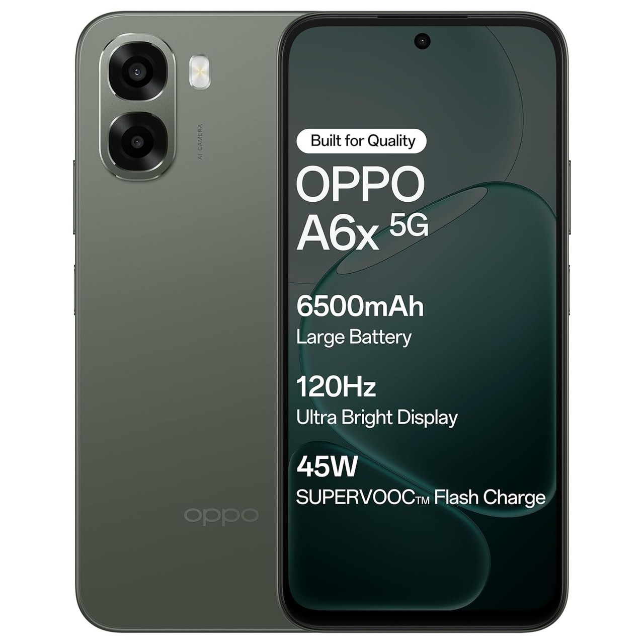 Oppo A6X 5G (Olive Green, 4 GB RAM, 64 GB Storage)