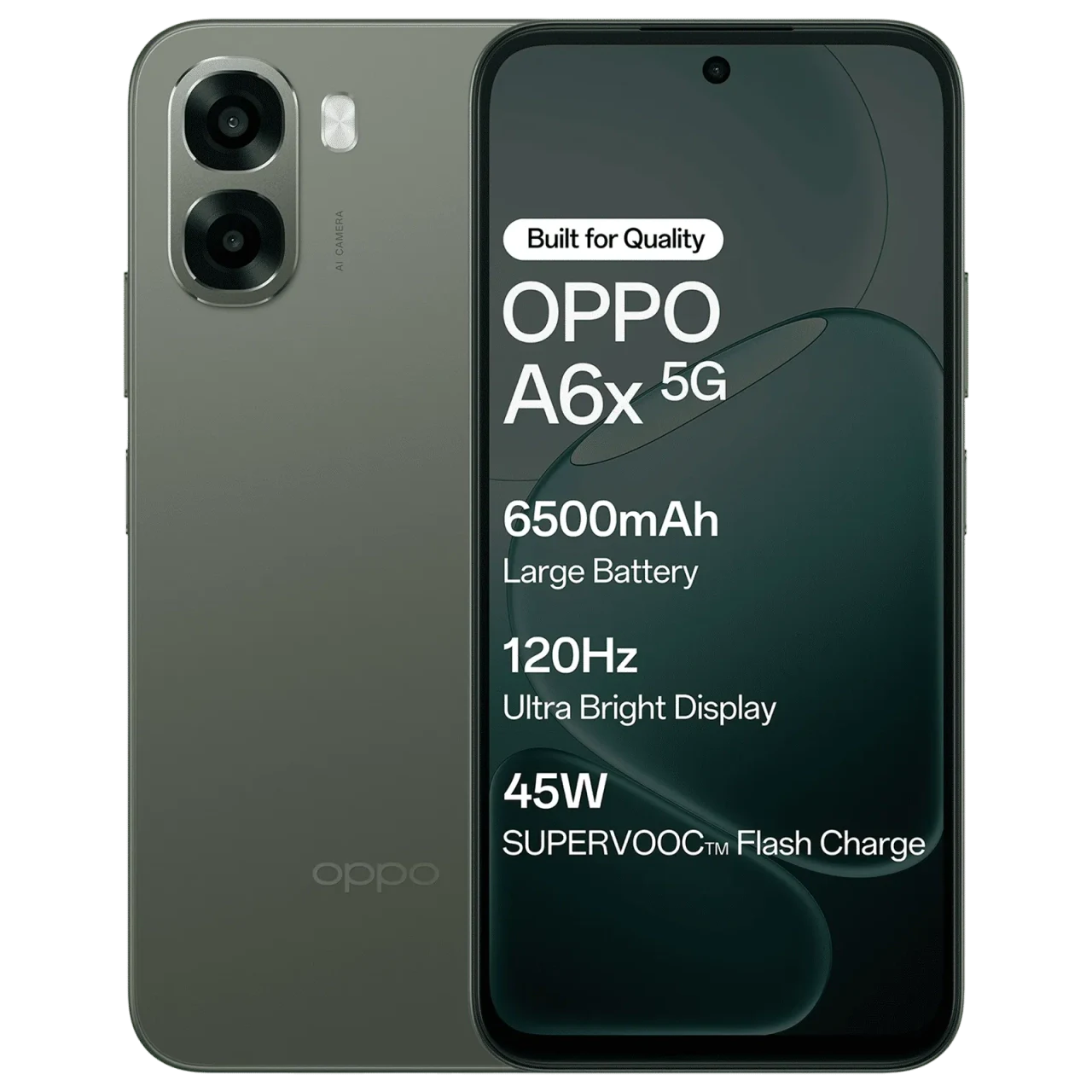 Oppo A6X 5G (Olive Green, 4 GB RAM, 128 GB Storage)