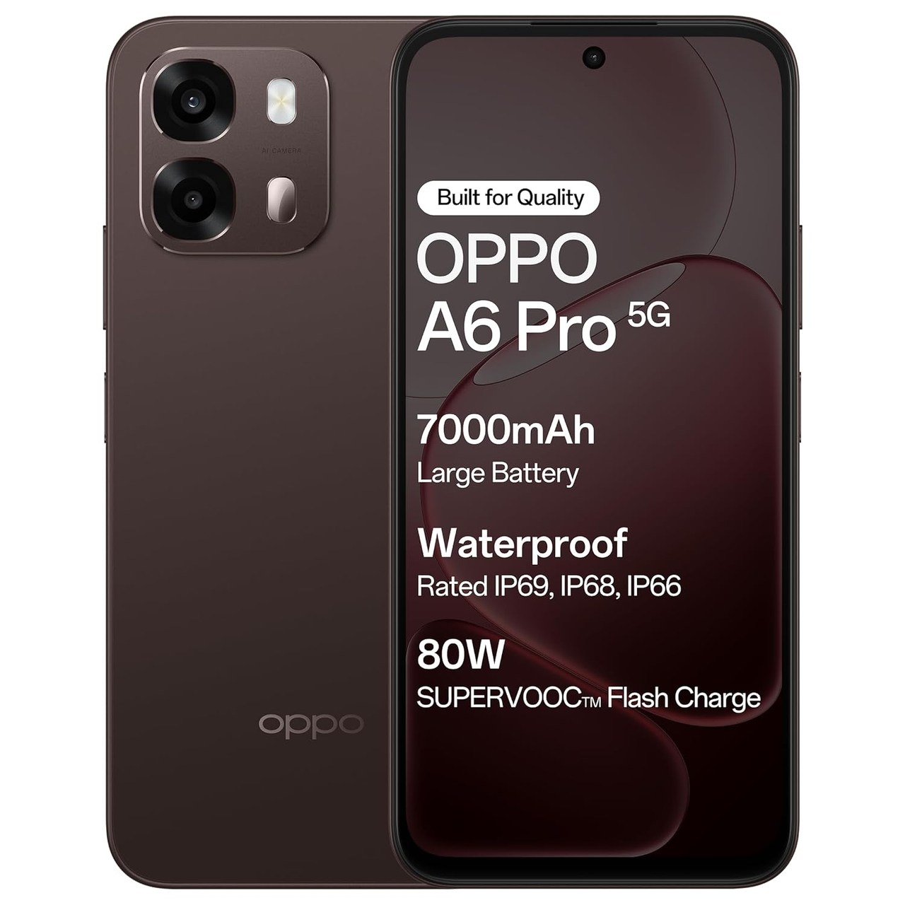 Oppo A6 Pro 5G (Brown, 8 GB RAM, 128 GB Storage)