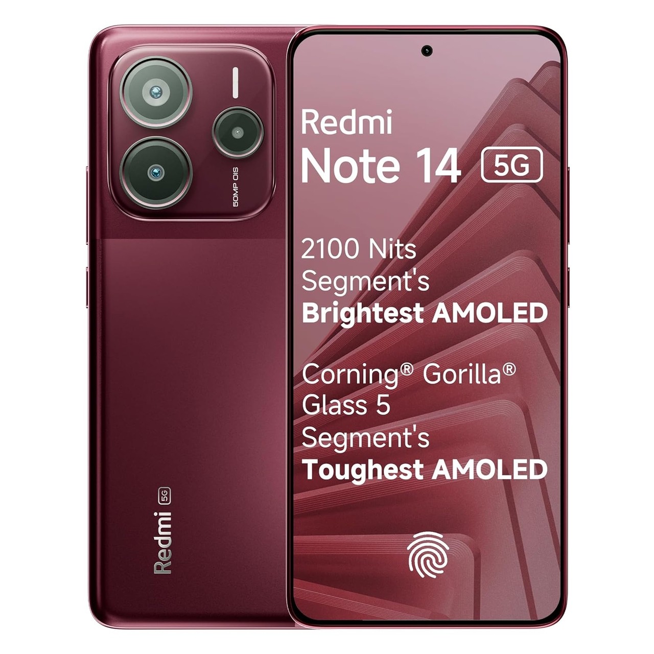 Redmi Note 14 5G (8 GB RAM) (256 GB, Crimson Art)