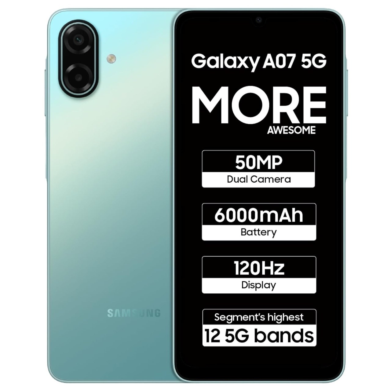 Galaxy A07 5G (4 GB RAM) (128 GB, Light Green)