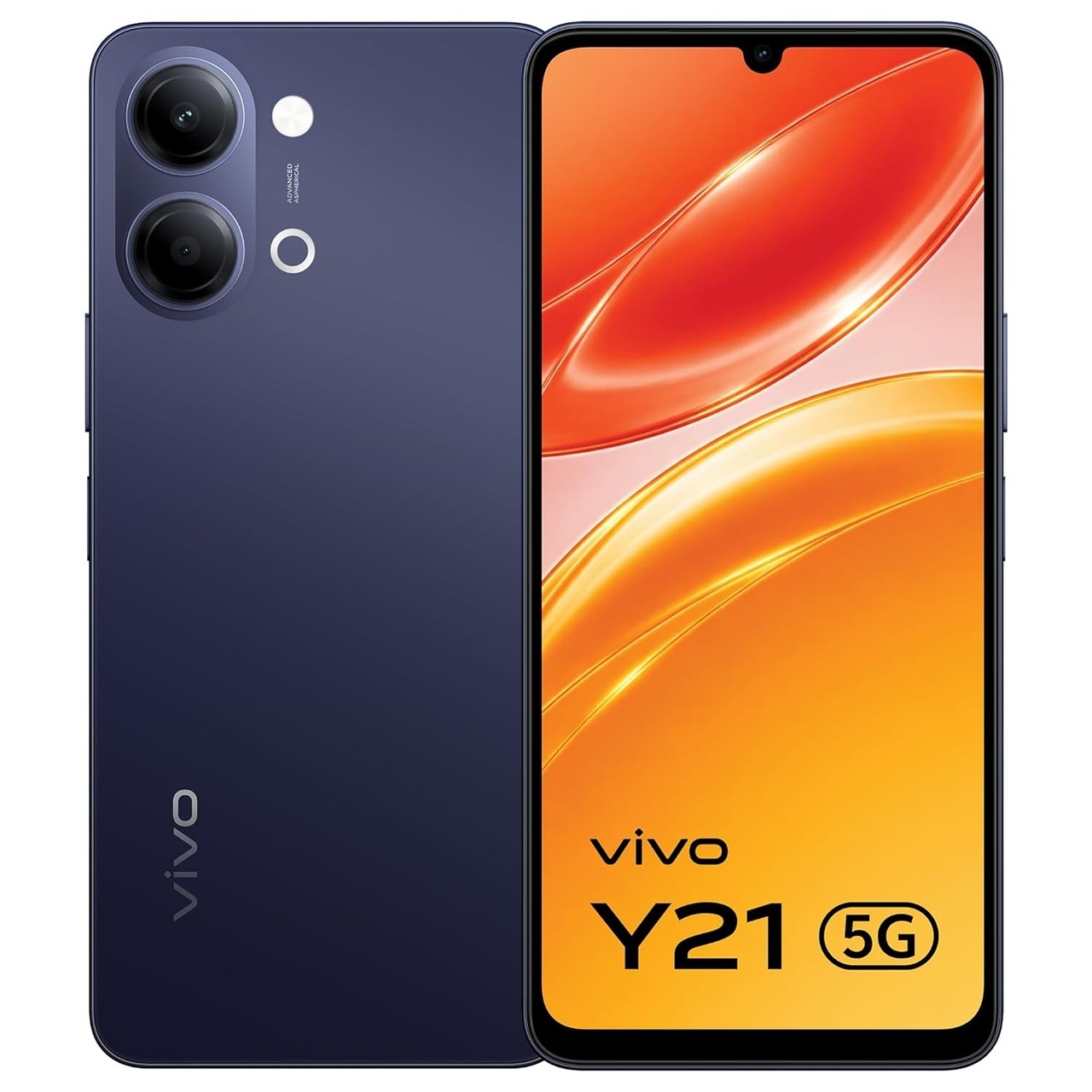 Vivo Y21 5G (6 GB RAM) (128 GB, Midnight Blue)