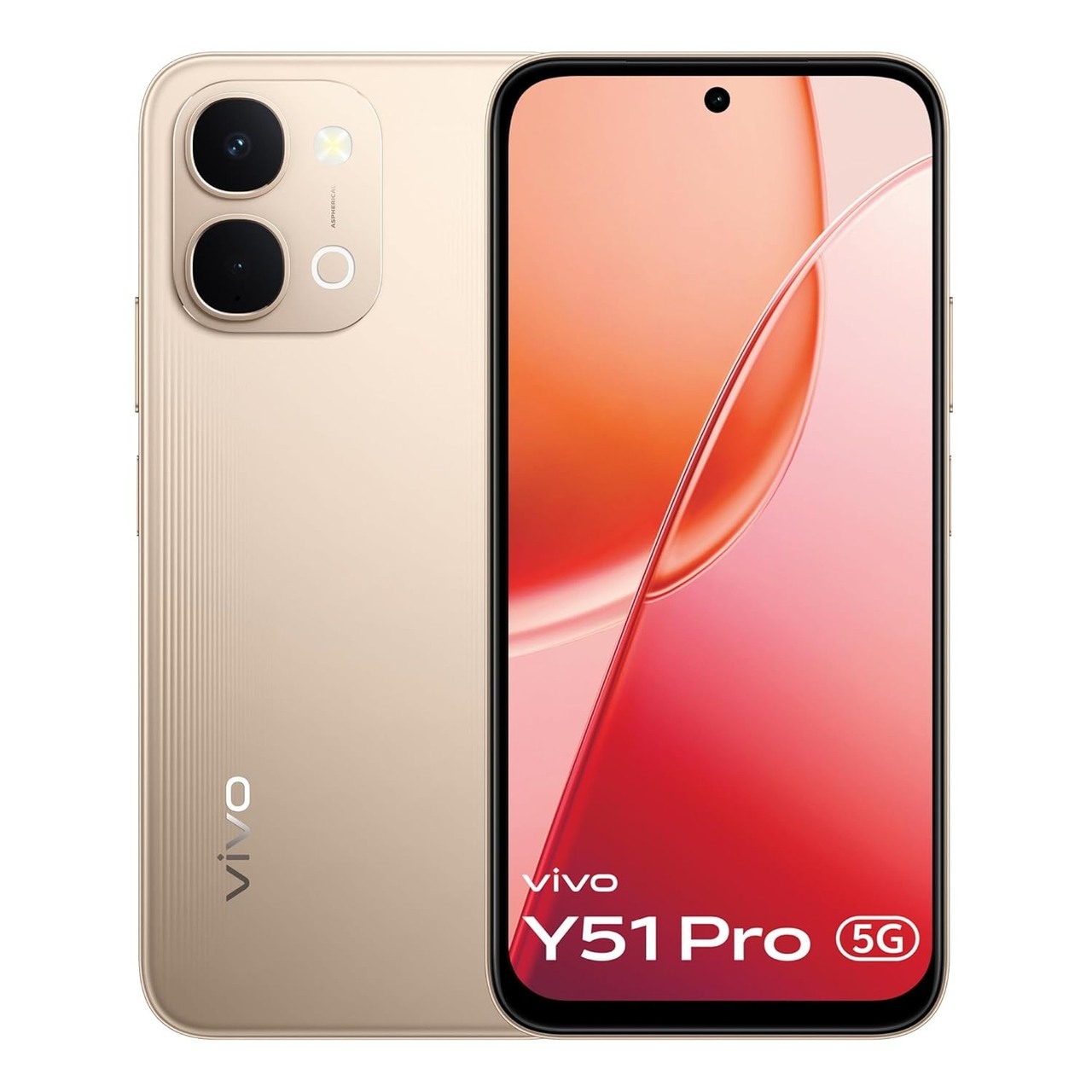 Vivo Y51 Pro 5G (8 GB RAM) (128 GB, Noble Gold)
