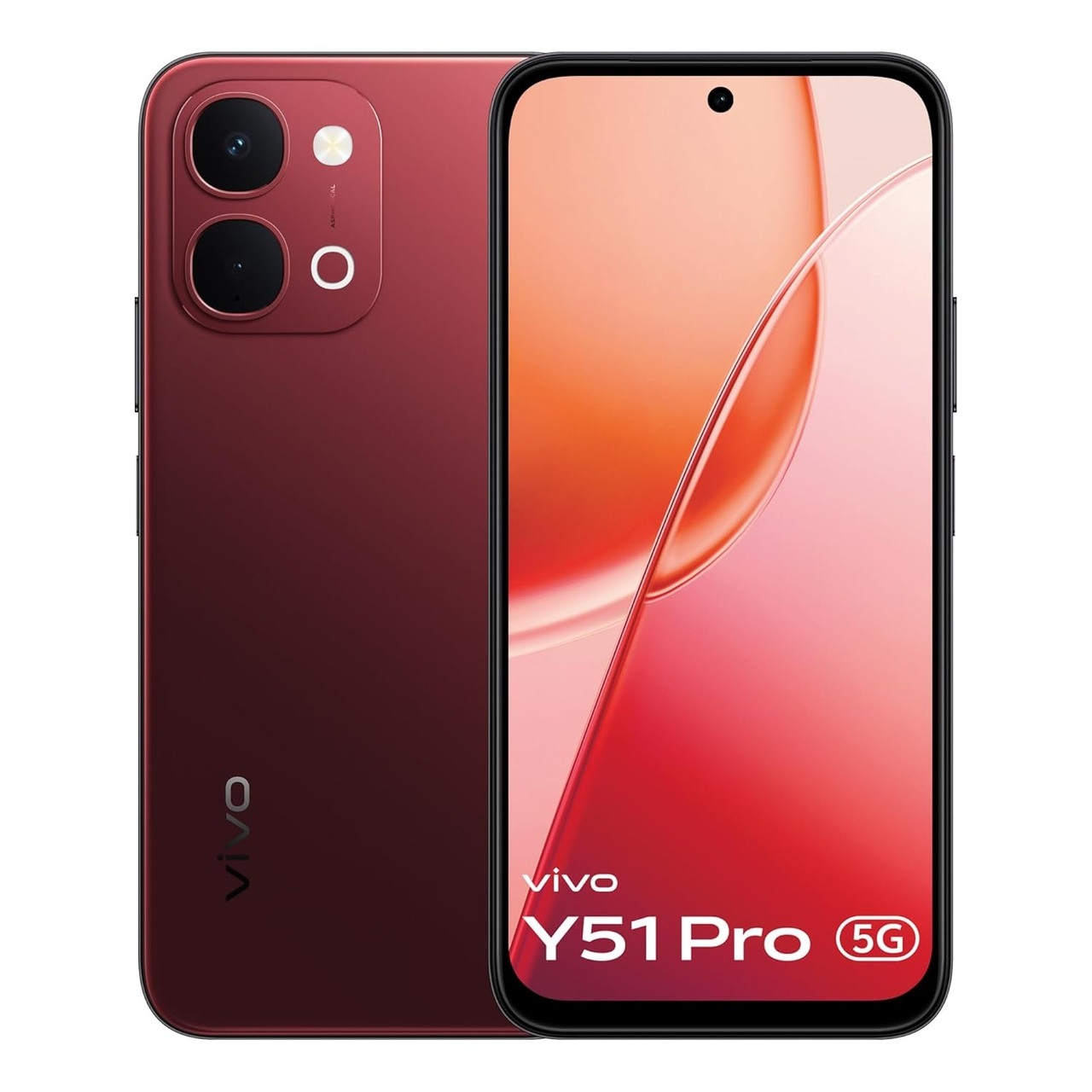 Vivo Y51 Pro 5G (8 GB RAM) (256 GB, Festive Red)