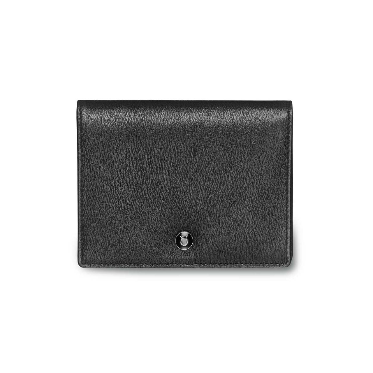 Lapis Bard Belgravia Business Card Holder RFID Protected Black Leather