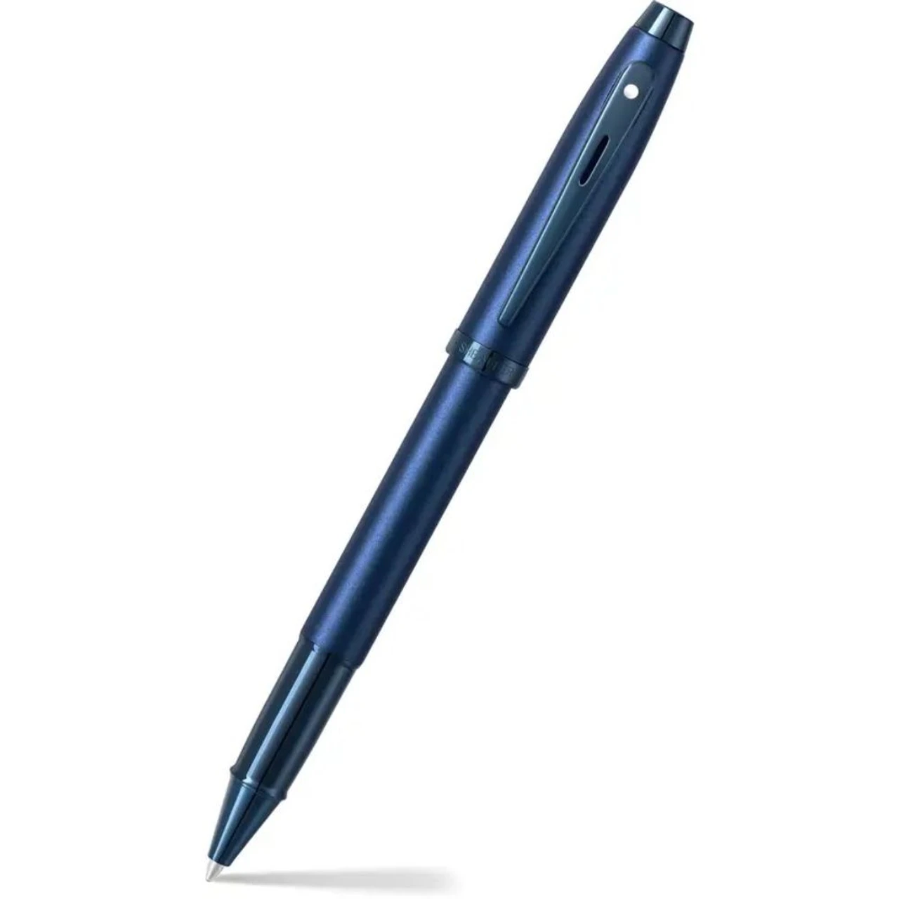 Sheaffer Premium Roller Ball Pen Satin Blue with PVD Blue Trim Black Ink