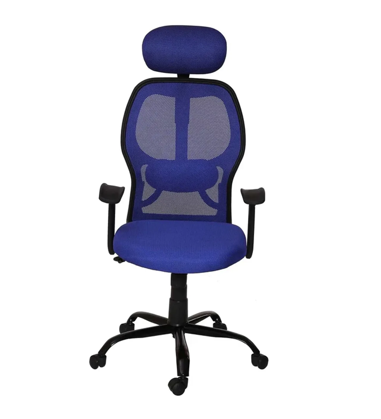 Hidenchic Schuller High Back Ergonomic Office Chair with Adjustable Arms - Blue