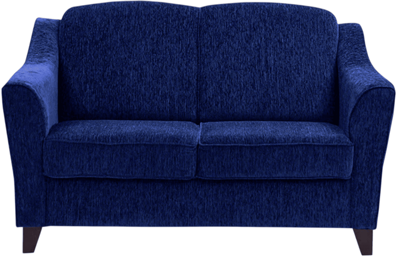 Hidenchic Cresecent - Midnight Blue Fabric Sofa (2 - Seater)