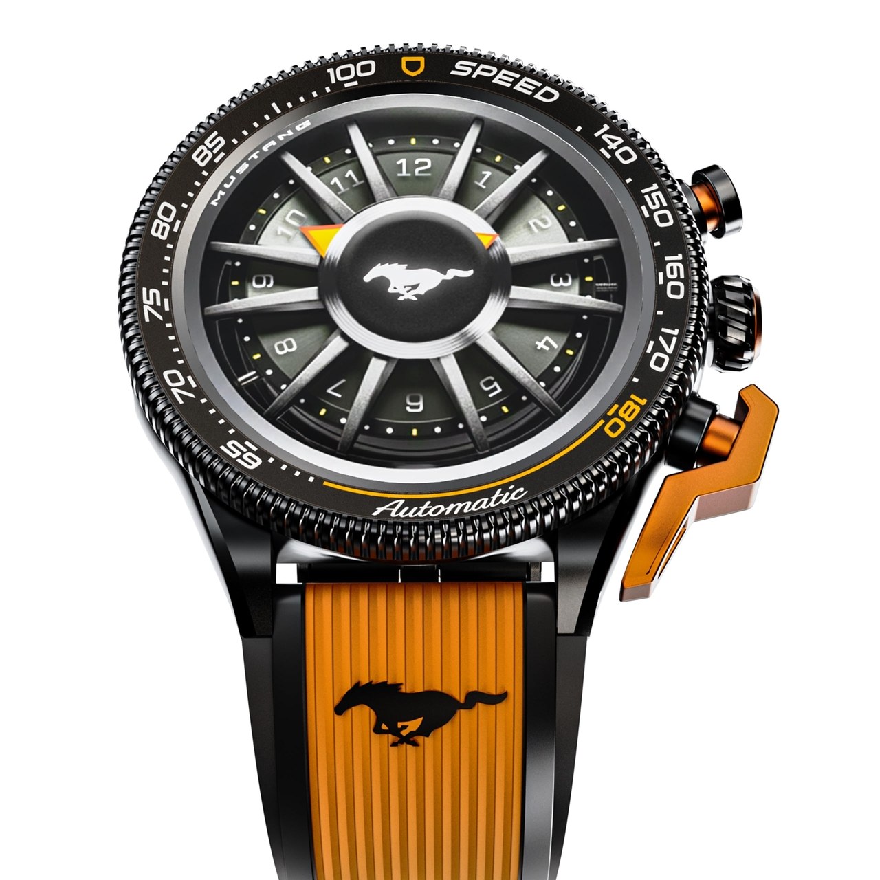 Newly Launched Mustang Stallion Smart Watch 1.43'' AMOLED Display- Turbo Orange