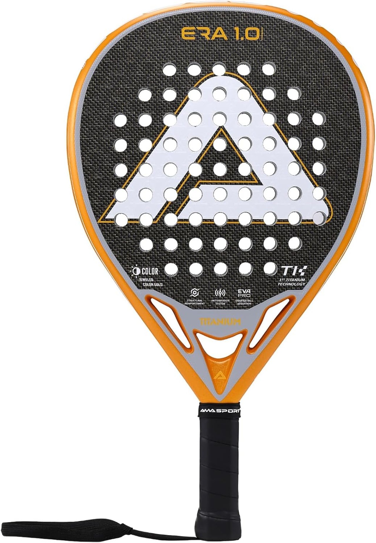 Ama Sport ERA 1.0 Padel Racket - Titanium Gold