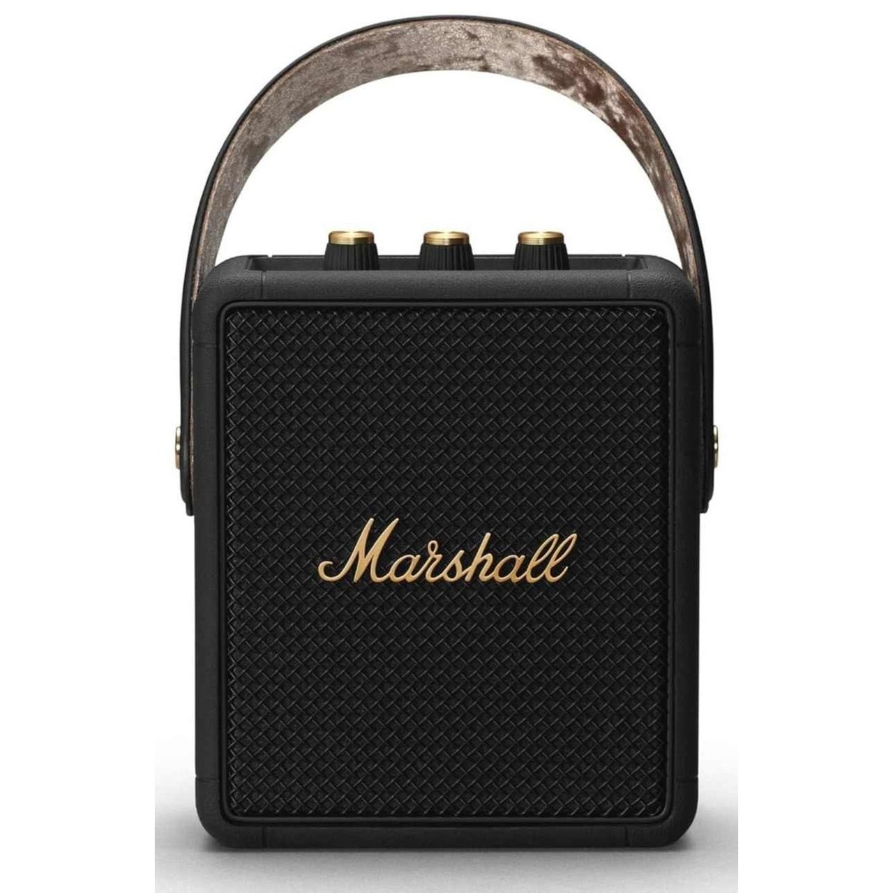 Marshall Stockwell II Portable Bluetooth Speaker Water-Resistant Black & Brass