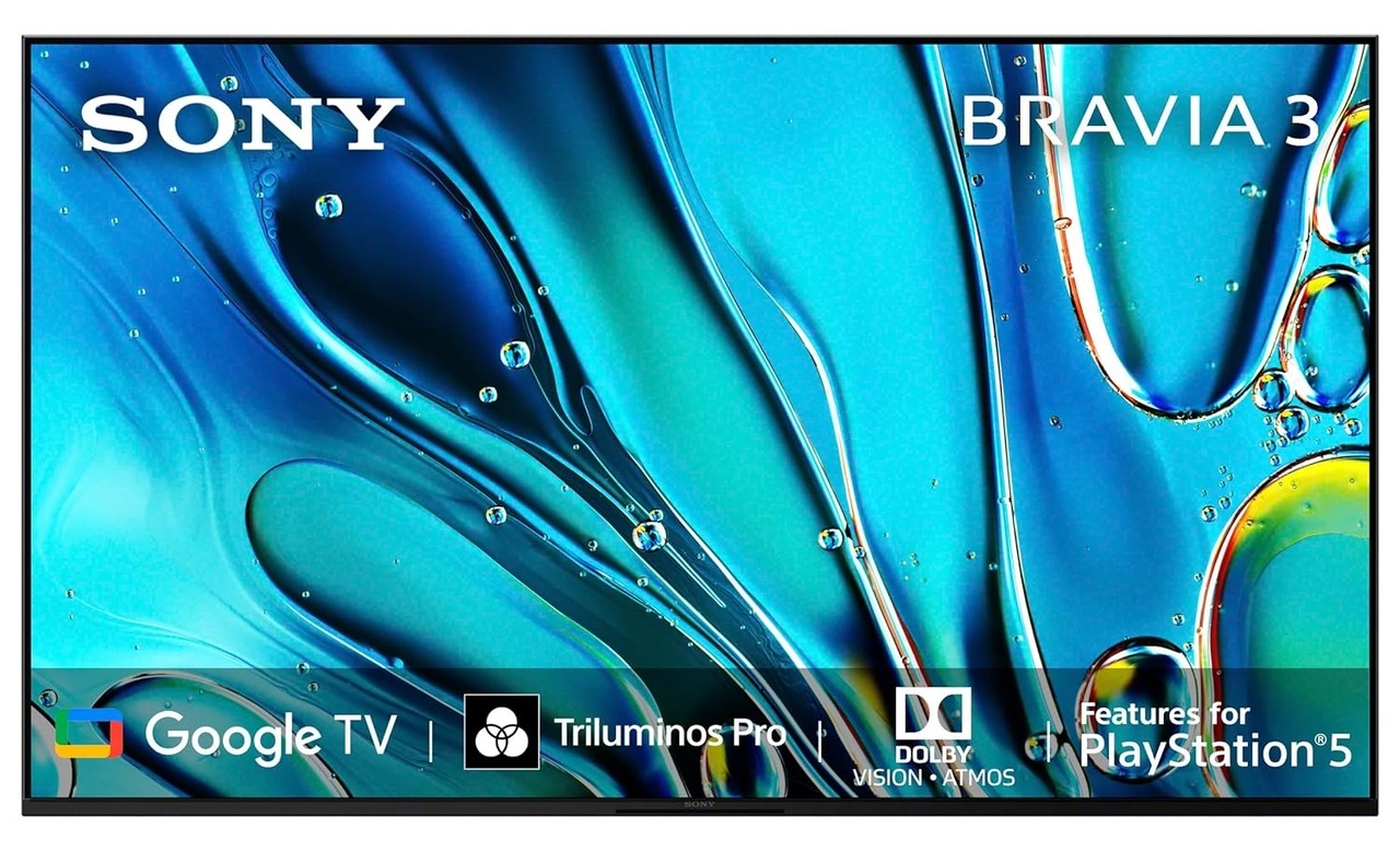 Sony BRAVIA 3 Series 55-Inch 4K Ultra HD AI Smart LED Google TV K-55S30 Black