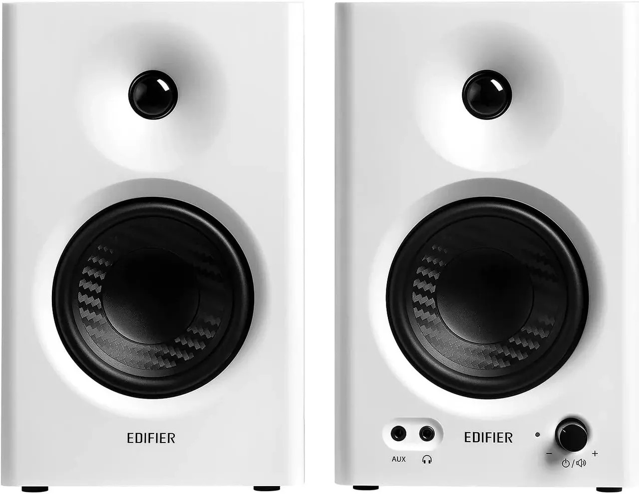 Mr4 Powered Studio Monitor 2.0 Speakers 42 Watts (White) - Auxiliary
