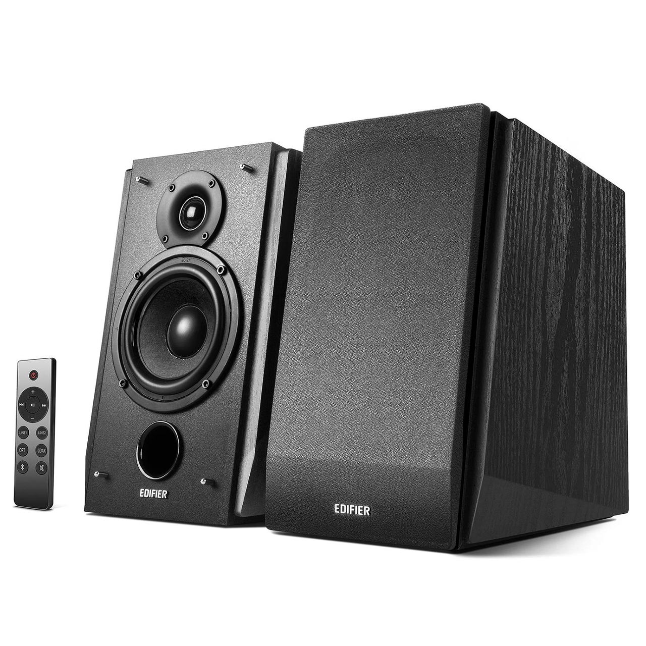 R1855DB Multimedia 2.0 Bookshelf Speaker with Bluetooth 5.0 - Black